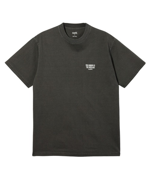 X-girl（エックスガール）の「VINTAGE LABEL FACE LOGO S/S TEE