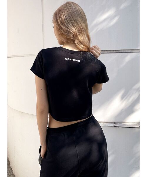 DC（ディーシー）の「GYDA×DC MINIロゴショートTシャツ（Tシャツ/カットソー・レディース・イエロー/オフホワイト/ブラック・FREE）」の13枚目の写真