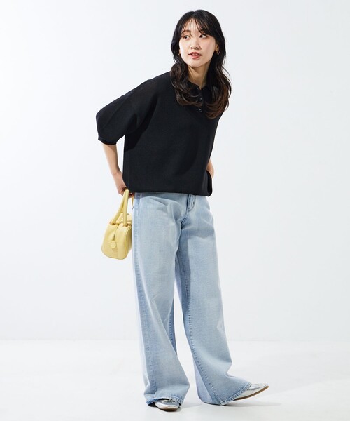 __pika　　　リブニット　サマーニット　半袖　ポロシャツ FREAK'S STORE（フリークスストア）の「限定展開 サマーニット