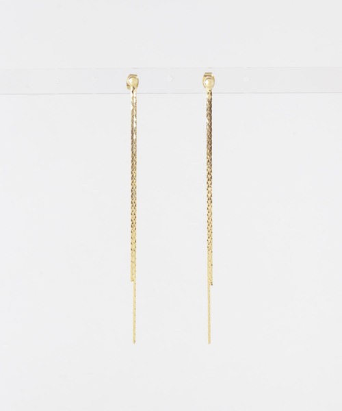 URBAN RESEARCH Sonny Label（アーバンリサーチサニーレーベル）の「二連チェーンピアス（ピアス（両耳用）・レディース・シルバー/ゴールド・ONE）」の5枚目の写真