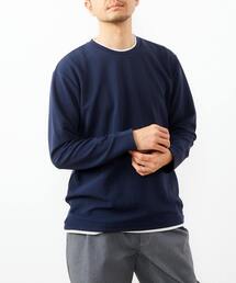 【MASTER FRAME/マスターフレーム】エステルスパンリップルロングスリーブTシャツ