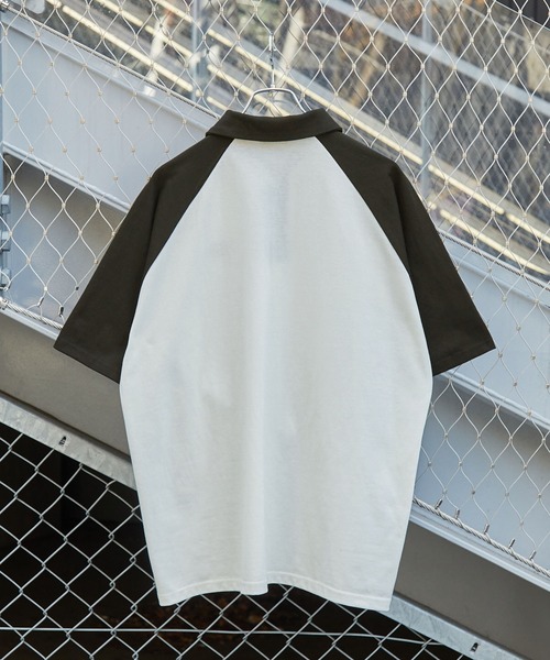 MONO-MART（モノマート）の「【CODDERR】ワンポイントサークル刺繍ラグランポロシャツ（ポロシャツ・レディース・ブラック/チャコール/ネイビー/ブラック系1・FREE）」の7枚目の写真