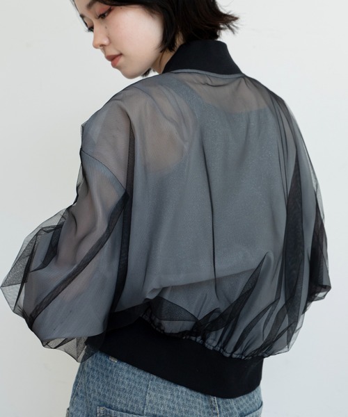 今期美品セルフォード チュールシアーブルゾン チュールシアーブルゾン(ジャケット・ブルゾン)｜OUTER
