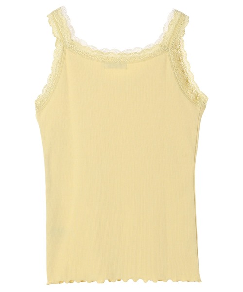 earth music&ecology（アースミュージックアンドエコロジー）の「ダブルレースタンクトップ（インナーウェア/肌着・レディース・イエロー/サックスブルー/アイボリー/ブラック・S/M）」の14枚目の写真