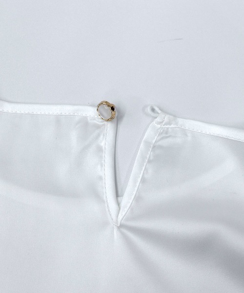 Miniministore(ミニミニストア)の「とろみブラウス 半袖 レディース(シャツ/ブラウス・レディース・ホワイト/ブラック/ダークグリーン/グレー/ベージュ/ピンク・FREE)」の21枚目の写真