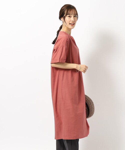 SHOO・LA・RUE（シューラルー）の「◆【UV/抗菌防臭】ゆる さら ふわり フレンチリネンブレンドワンピース（ワンピース・レディース・ベージュ/ブラック/レッド系1/ホワイト系2/ブルー系その他4・00）」の11枚目の写真
