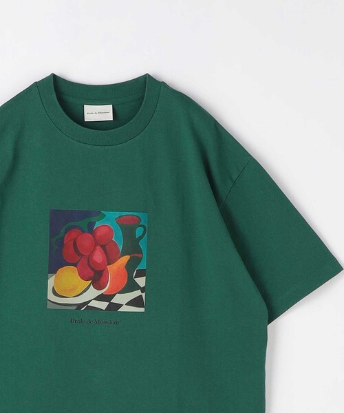 Drole De Monsieur(ドロール ド ムッシュ)の「<DROLE DE MONSIEUR> NATURE MORTE Tシャツ(Tシャツ/カットソー・メンズ・ケリー・L/M)」の1枚目の写真