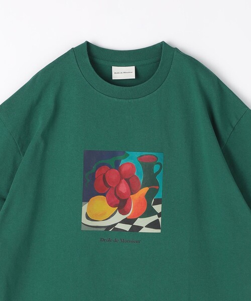 Drole De Monsieur(ドロール ド ムッシュ)の「<DROLE DE MONSIEUR> NATURE MORTE Tシャツ(Tシャツ/カットソー・メンズ・ケリー・L/M)」の4枚目の写真