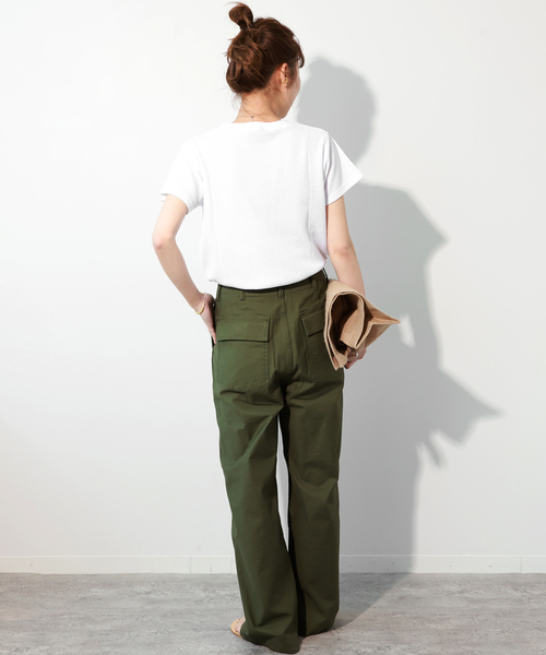 JOURNAL STANDARD relume(ジャーナルスタンダード レリューム)の「《追加》TCワッフルショートスリーブTシャツ(Tシャツ/カットソー・レディース・ホワイト/ブラック/ブルー/ストーン/バーガンディー・FREE)」の16枚目の写真
