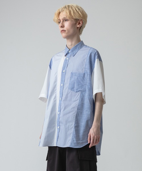 コムデギャルソン　ブラウス　デニム 綿ストライプ ブラウス HO―B007―051 | COMME des