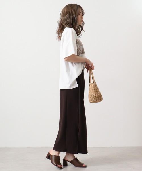 【セール】BRODIAEA ローズペトール加工 レースプリントTシャツ(Tシャツ/カットソー)|BRODIAEA(ブローディア) 【セール】BRODIAEA ローズペトール加工 レースプリントTシャツ(Tシャツ/カットソー)|BRODIAEA(ブローディア)