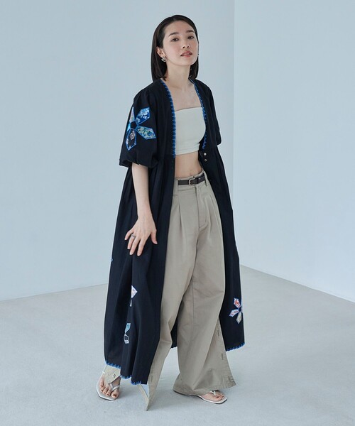 FREAK'S STORE（フリークスストア）の「FREAK’S STORE/フリークスストア ベアトップ＆アメリカンスリーブタンクトップ セット（タンクトップ・レディース・オフホワイト/ベージュ/ブラック・ﾌﾘ-）」の11枚目の写真