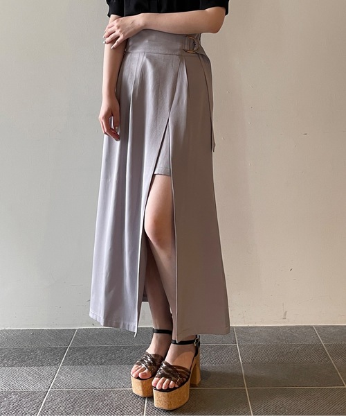 TORTE（トルテ）の「スリットフレアスカート（スカート・レディース・ブラック/ダークグレー/ブラック系その他/パープル/ブラック系その他2・FREE）」の5枚目の写真