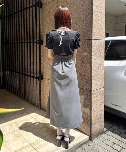 TORTE（トルテ）の「スリットフレアスカート（スカート・レディース・ブラック/ダークグレー/ブラック系その他/パープル/ブラック系その他2・FREE）」の14枚目の写真