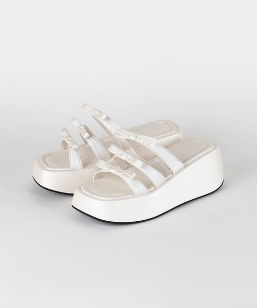 M me eme／Ribbon platform sandals (eme10352) | All Item | Mmeeme