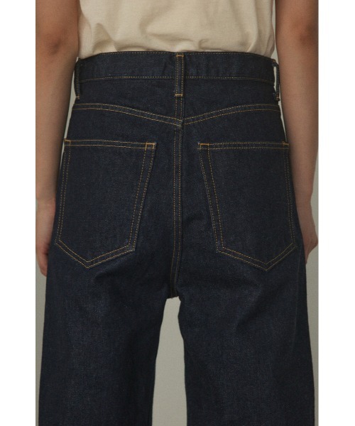 BLACK BY MOUSSY（ブラックバイマウジー）の「■PUNA one wash long denim(プナワンウォッシュロングデニム)（デニムパンツ・レディース・ダークブルー・25inch/26inch/23inch/24inch）」の6枚目の写真