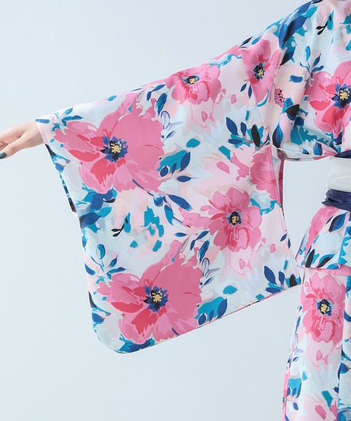 forksy.（フォルクシー）の「【forksy.】4点セット／アソート柄セパレート浴衣ワンピース（浴衣・レディース・レッド/ブラック/ライトブルー/アイボリー/レッド系/アイボリー系/ブルー/ベージュ/ホワイト・FREE）」の12枚目の写真