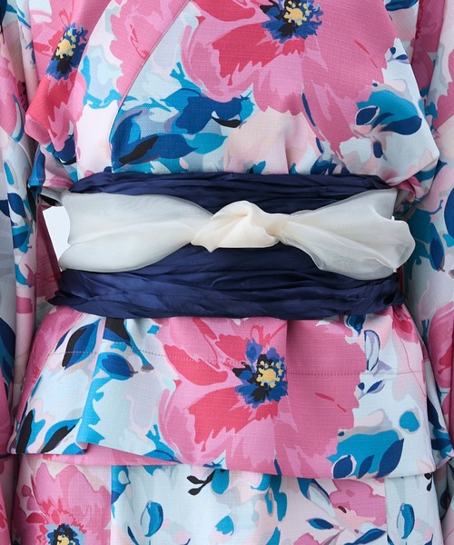 forksy.（フォルクシー）の「【forksy.】4点セット／アソート柄セパレート浴衣ワンピース（浴衣・レディース・レッド/ブラック/ライトブルー/アイボリー/レッド系/アイボリー系/ブルー/ベージュ/ホワイト・FREE）」の14枚目の写真