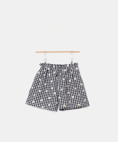 ROPE' PICNIC（ロペピクニック）の「【KIDS】サッカーギンガムチェックショートパンツ（その他パンツ・キッズ・ブラック/ブラック系その他・110/120/130/140/150）」の3枚目の写真