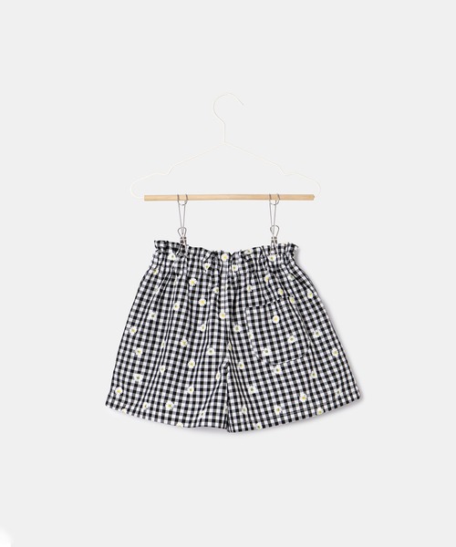 ROPE' PICNIC（ロペピクニック）の「【KIDS】サッカーギンガムチェックショートパンツ（その他パンツ・キッズ・ブラック/ブラック系その他・110/120/130/140/150）」の4枚目の写真