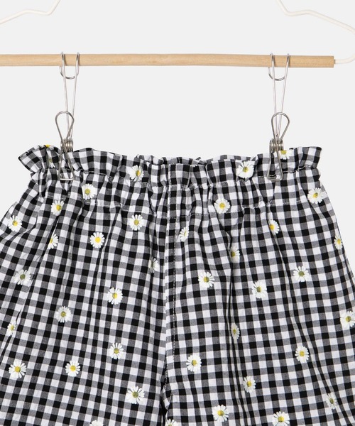 ROPE' PICNIC（ロペピクニック）の「【KIDS】サッカーギンガムチェックショートパンツ（その他パンツ・キッズ・ブラック/ブラック系その他・110/120/130/140/150）」の5枚目の写真