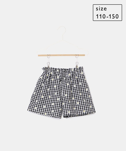 ROPE' PICNIC（ロペピクニック）の「【KIDS】サッカーギンガムチェックショートパンツ（その他パンツ・キッズ・ブラック/ブラック系その他・110/120/130/140/150）」の13枚目の写真