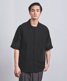 UNITED ARROWS | ジオメトリック レース オープンカラーシャツ(シャツ/ブラウス)