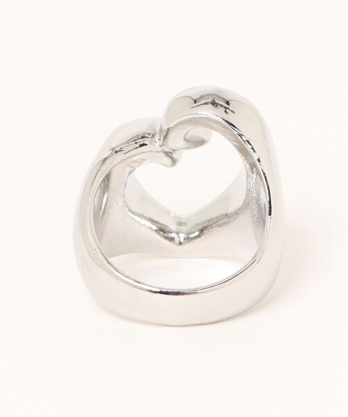 FOREVER 21（フォーエバー トゥエンティーワン）の「ハートリング2（リング・レディース・シルバー・FREE）」の4枚目の写真