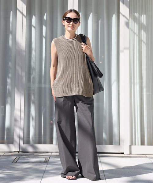 【値下げ】ドゥーズィエムクラス Polite ニット ベスト　ブラック Deuxieme Classe（ドゥーズィエムクラス）の「Polite ニット ベスト