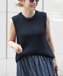 Deuxieme Classe Polite ニット ベスト ブラウン Deuxieme Classe