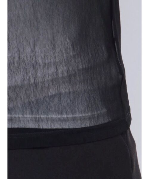 LAGUNAMOON(ラグナムーン)の「フレアスリーブチュールトップス(Tシャツ/カットソー・レディース・アイボリー/ブラック・FREE)」の17枚目の写真