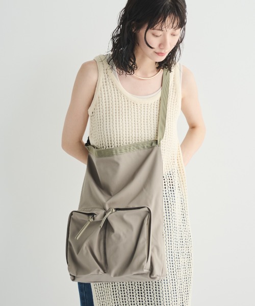 MERLOT(メルロー)の「カーゴポケットビッグトート(トートバッグ・レディース・カーキ・FREE)」の17枚目の写真