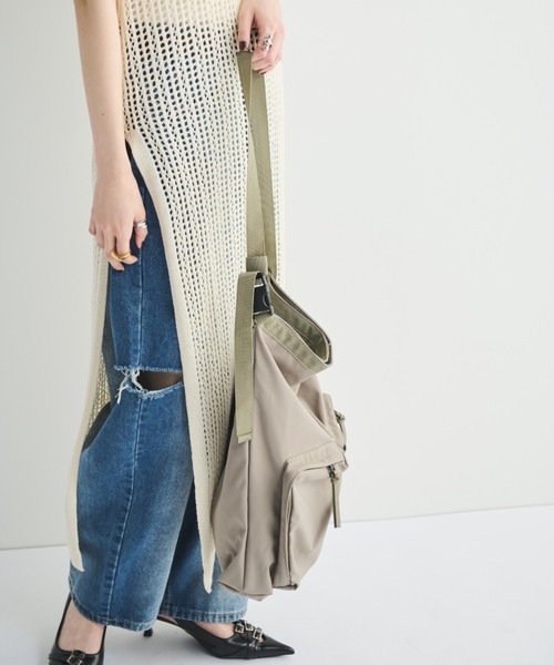 MERLOT(メルロー)の「カーゴポケットビッグトート(トートバッグ・レディース・カーキ・FREE)」の15枚目の写真