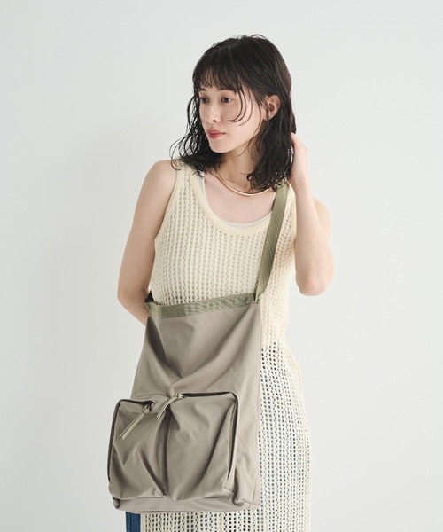 MERLOT(メルロー)の「カーゴポケットビッグトート(トートバッグ・レディース・カーキ・FREE)」の18枚目の写真