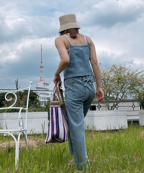 AS KNOW AS plus(アズノゥアズプラス)の「◎アソートデザイン フロントジップデニムビスチェ フロントリボンデニムチュールキャミ(キャミソール・レディース・ブラック系1/ブラック系/ブルー系/ブルー系1・FREE)」の14枚目の写真