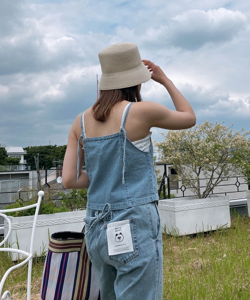 AS KNOW AS plus(アズノゥアズプラス)の「◎アソートデザイン フロントジップデニムビスチェ フロントリボンデニムチュールキャミ(キャミソール・レディース・ブラック系1/ブラック系/ブルー系/ブルー系1・FREE)」の15枚目の写真