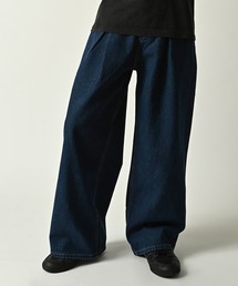 デニム ワイドテーパードPANTS
