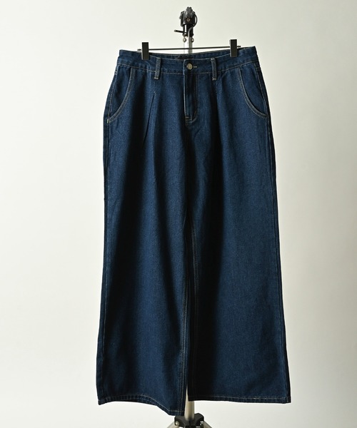 ONE DAY KMC （ワンデイケーエムシー）の「デニム ワイドテーパードPANTS（デニムパンツ・メンズ・ブラック/ブラック系その他/インディゴブルー/ライトインディゴブルー・SMALL/MEDIUM/LARGE）」の12枚目の写真