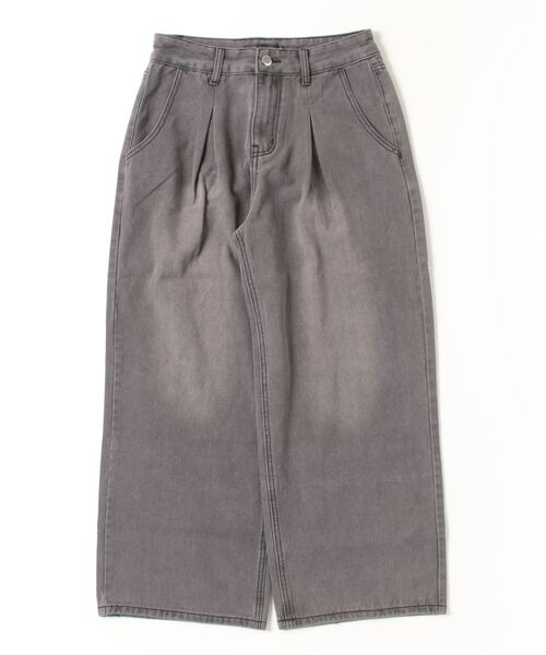 ONE DAY KMC （ワンデイケーエムシー）の「デニム ワイドテーパードPANTS（デニムパンツ・メンズ・ブラック/ブラック系その他/インディゴブルー/ライトインディゴブルー・SMALL/MEDIUM/LARGE）」の11枚目の写真