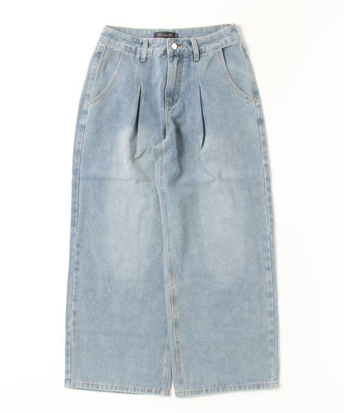 ONE DAY KMC （ワンデイケーエムシー）の「デニム ワイドテーパードPANTS（デニムパンツ・メンズ・ブラック/ブラック系その他/インディゴブルー/ライトインディゴブルー・SMALL/MEDIUM/LARGE）」の17枚目の写真
