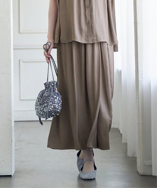 ikka（イッカ）の「【セットアップ対応】カッセンボリュームラップスカーチョ（その他パンツ・レディース・モカ/オレンジ/チャコールグレー・M/L/S）」の18枚目の写真