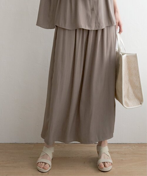 ikka（イッカ）の「【セットアップ対応】カッセンボリュームラップスカーチョ（その他パンツ・レディース・モカ/オレンジ/チャコールグレー・M/L/S）」の6枚目の写真