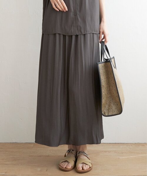 ikka（イッカ）の「【セットアップ対応】カッセンボリュームラップスカーチョ（その他パンツ・レディース・モカ/オレンジ/チャコールグレー・M/L/S）」の11枚目の写真