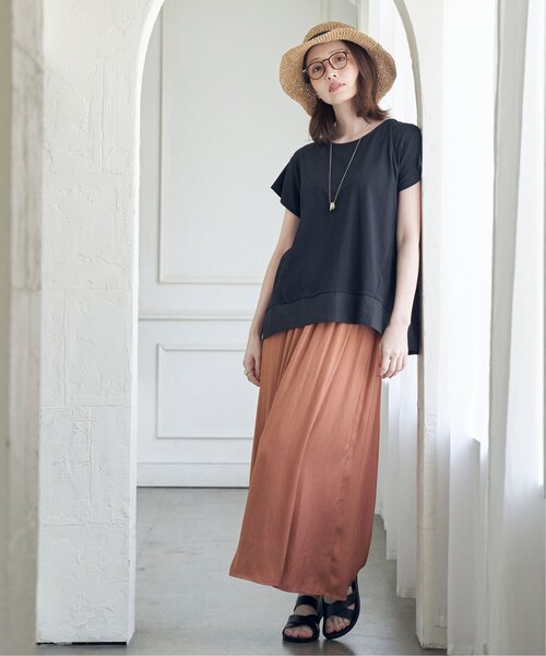 ikka（イッカ）の「【セットアップ対応】カッセンボリュームラップスカーチョ（その他パンツ・レディース・モカ/オレンジ/チャコールグレー・M/L/S）」の15枚目の写真