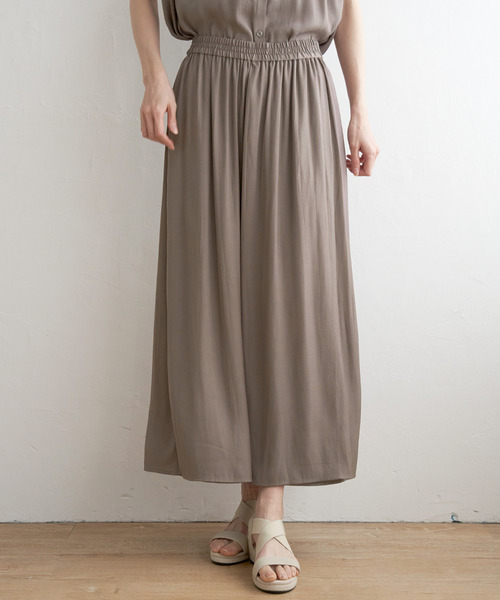 ikka（イッカ）の「【セットアップ対応】カッセンボリュームラップスカーチョ（その他パンツ・レディース・モカ/オレンジ/チャコールグレー・M/L/S）」の20枚目の写真