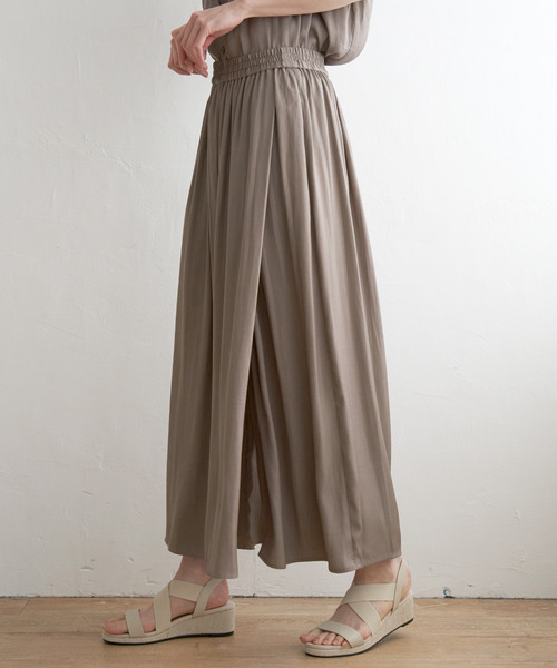 ikka（イッカ）の「【セットアップ対応】カッセンボリュームラップスカーチョ（その他パンツ・レディース・モカ/オレンジ/チャコールグレー・M/L/S）」の21枚目の写真