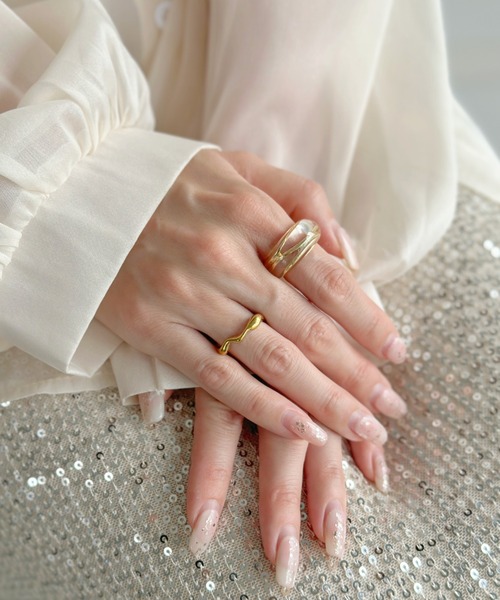 sowang(ソワン)の「【2set/ステンレス】クリアメタルデザイン セットリング-clear metal design set ring-(リング・レディース・ゴールド/シルバー・FREE)」の20枚目の写真