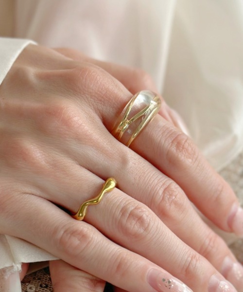 sowang(ソワン)の「【2set/ステンレス】クリアメタルデザイン セットリング-clear metal design set ring-(リング・レディース・ゴールド/シルバー・FREE)」の21枚目の写真