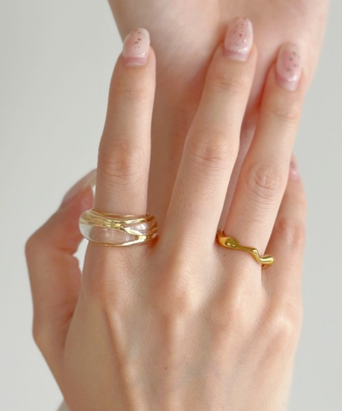 sowang(ソワン)の「【2set/ステンレス】クリアメタルデザイン セットリング-clear metal design set ring-(リング・レディース・ゴールド/シルバー・FREE)」の16枚目の写真