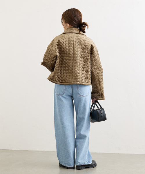 JOURNAL STANDARD(ジャーナルスタンダード)の「別珍キルティングショートブルゾン(ブルゾン・レディース・チャコールグレー/カーキ・FREE)」の22枚目の写真